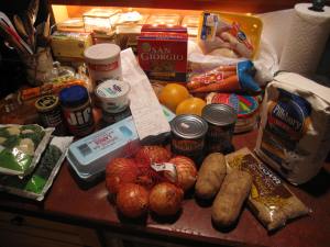 a week's worth of food