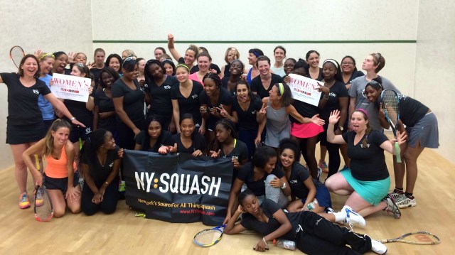 Women's Squash Night in New York always brings out a little craziness!