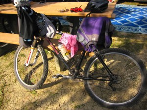 Outback drying rack. Tip: Do not leave anything out that you don't want nibbled by mice!