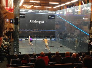 Waters winning match point in the 4th game