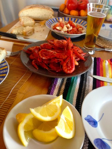 home made greek lunch